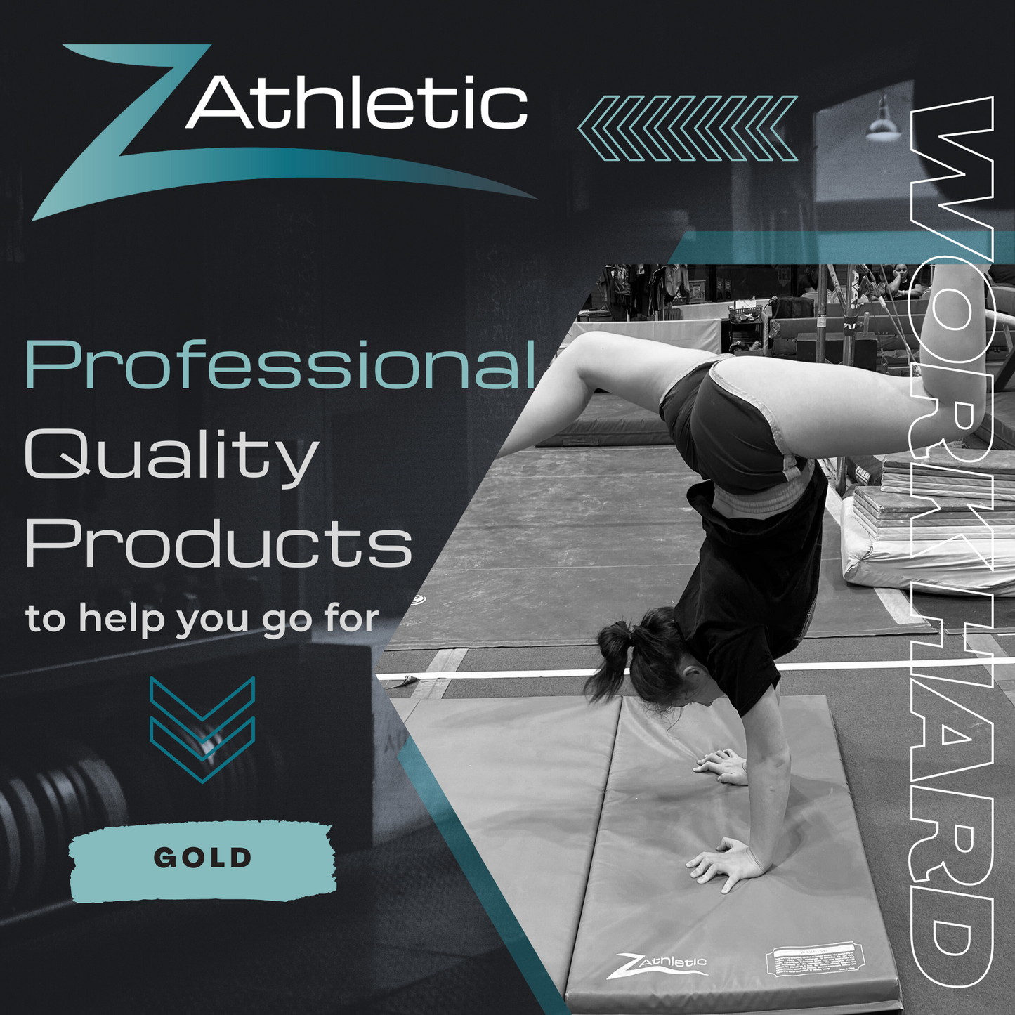 Z Athletic 4ft x 12ft x 2in Gymnastics Mat