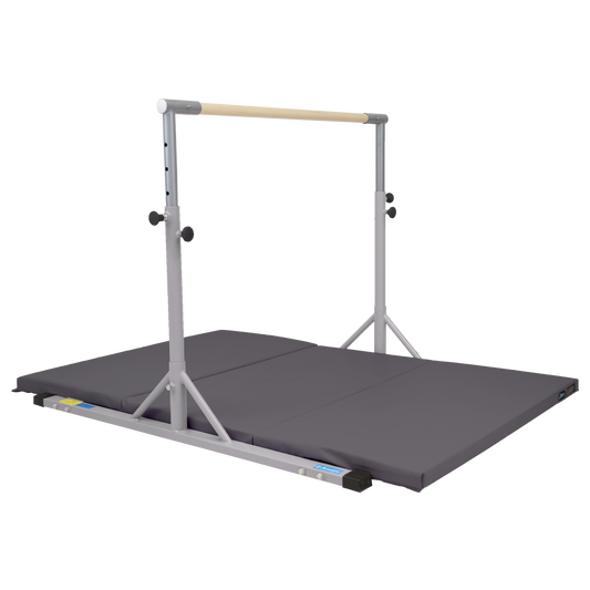 Z Athletic Kip Bar and 4' x 6' x 2" Gymnastics Mat Bundle