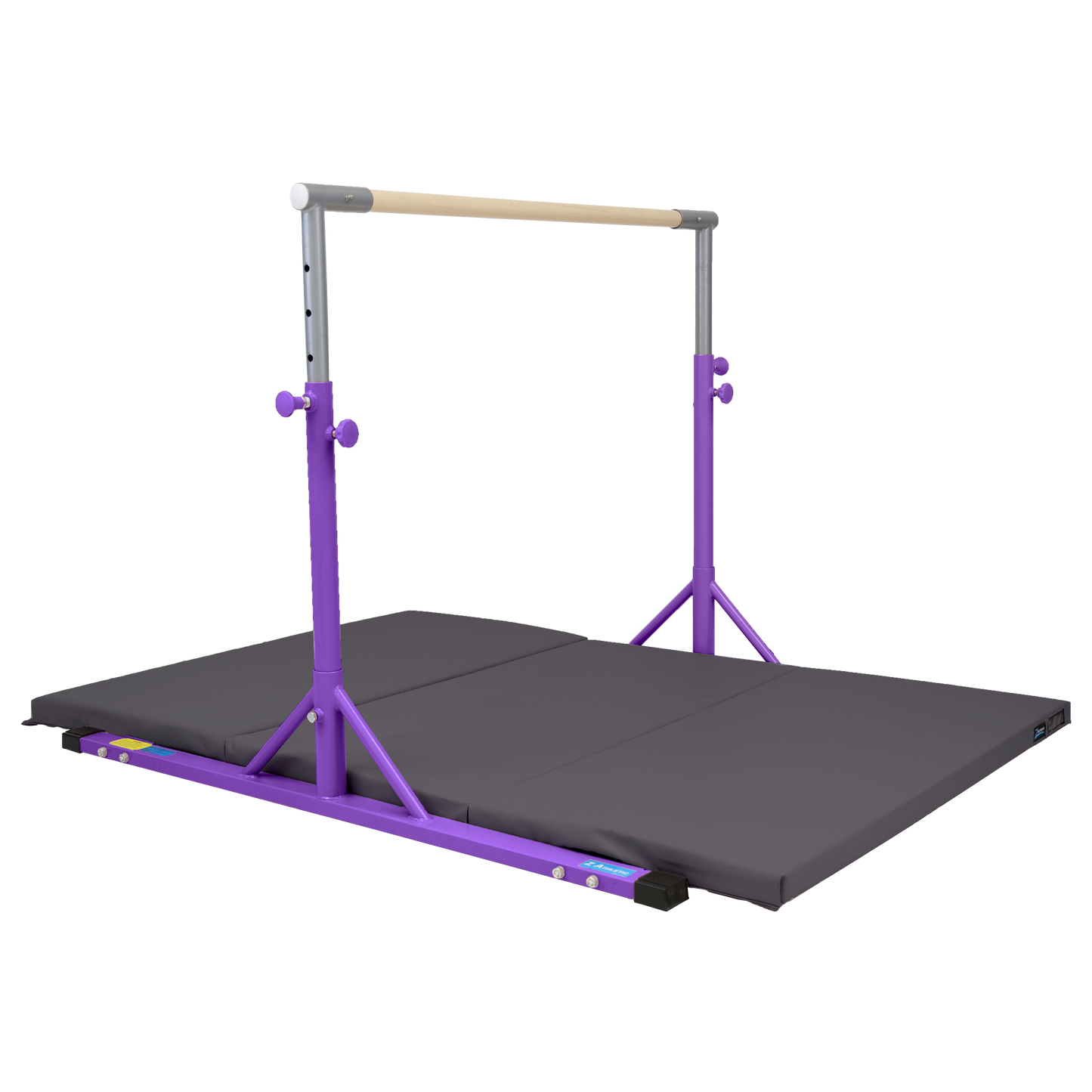 Z Athletic Kip Bar and 4' x 6' x 2" Gymnastics Mat Bundle