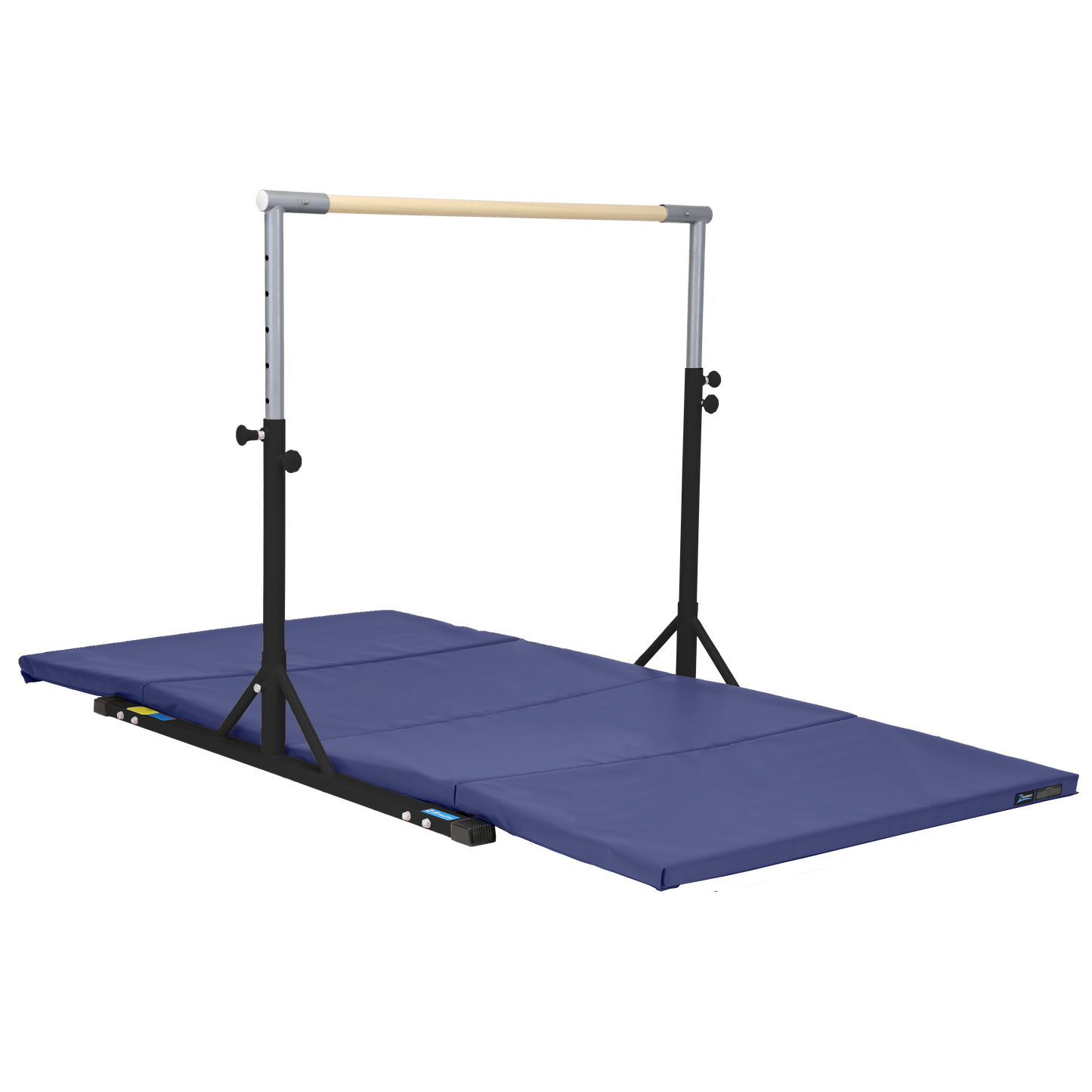 Z Athletic Kip Bar and 4' x 8' x 2" Gymnastics Mat Bundle