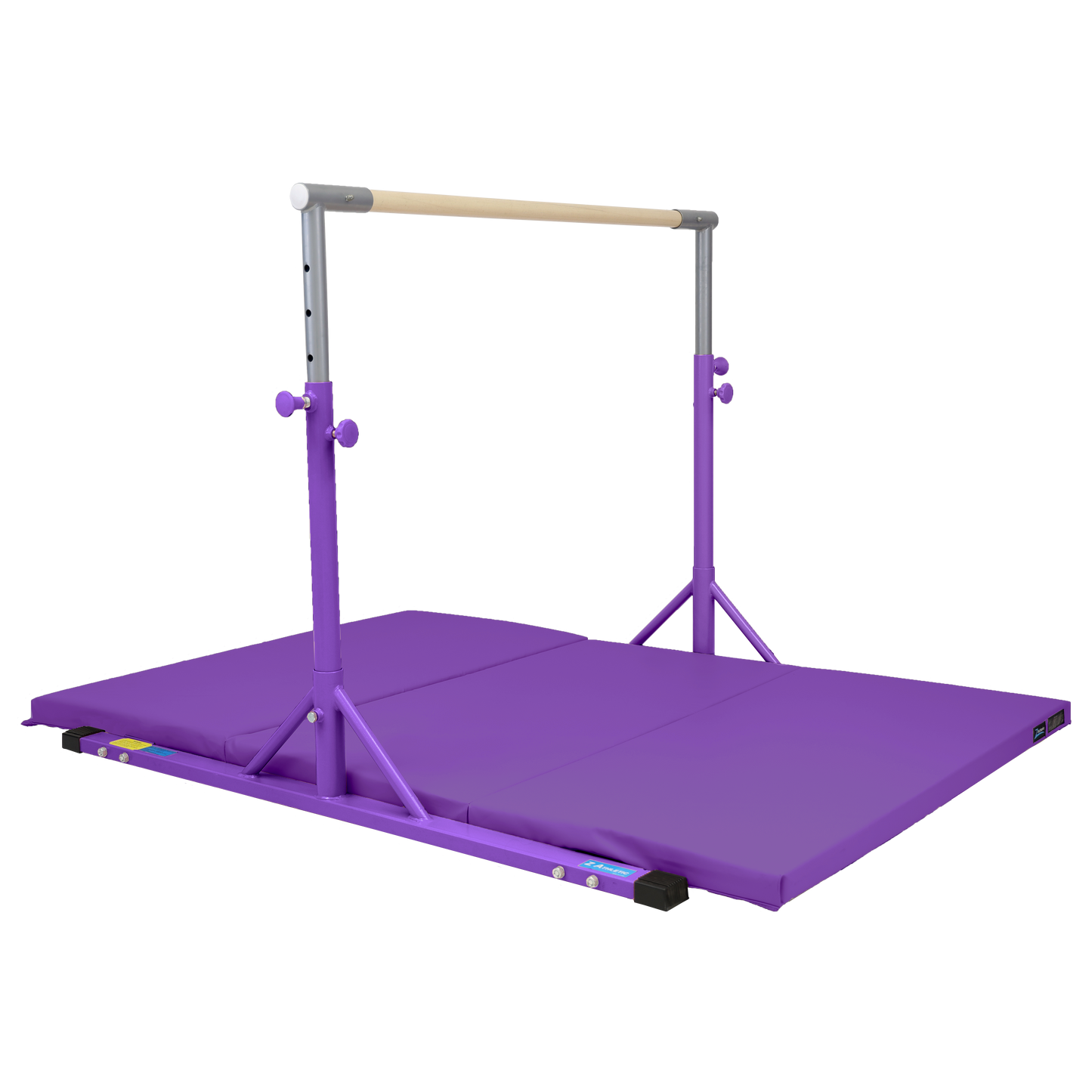 Z Athletic Kip Bar and 4' x 6' x 2" Gymnastics Mat Bundle