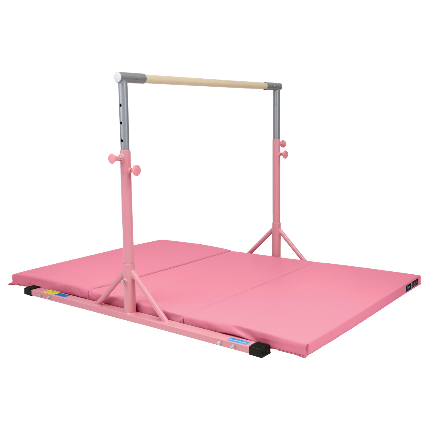 Z Athletic Kip Bar and 4' x 6' x 2" Gymnastics Mat Bundle