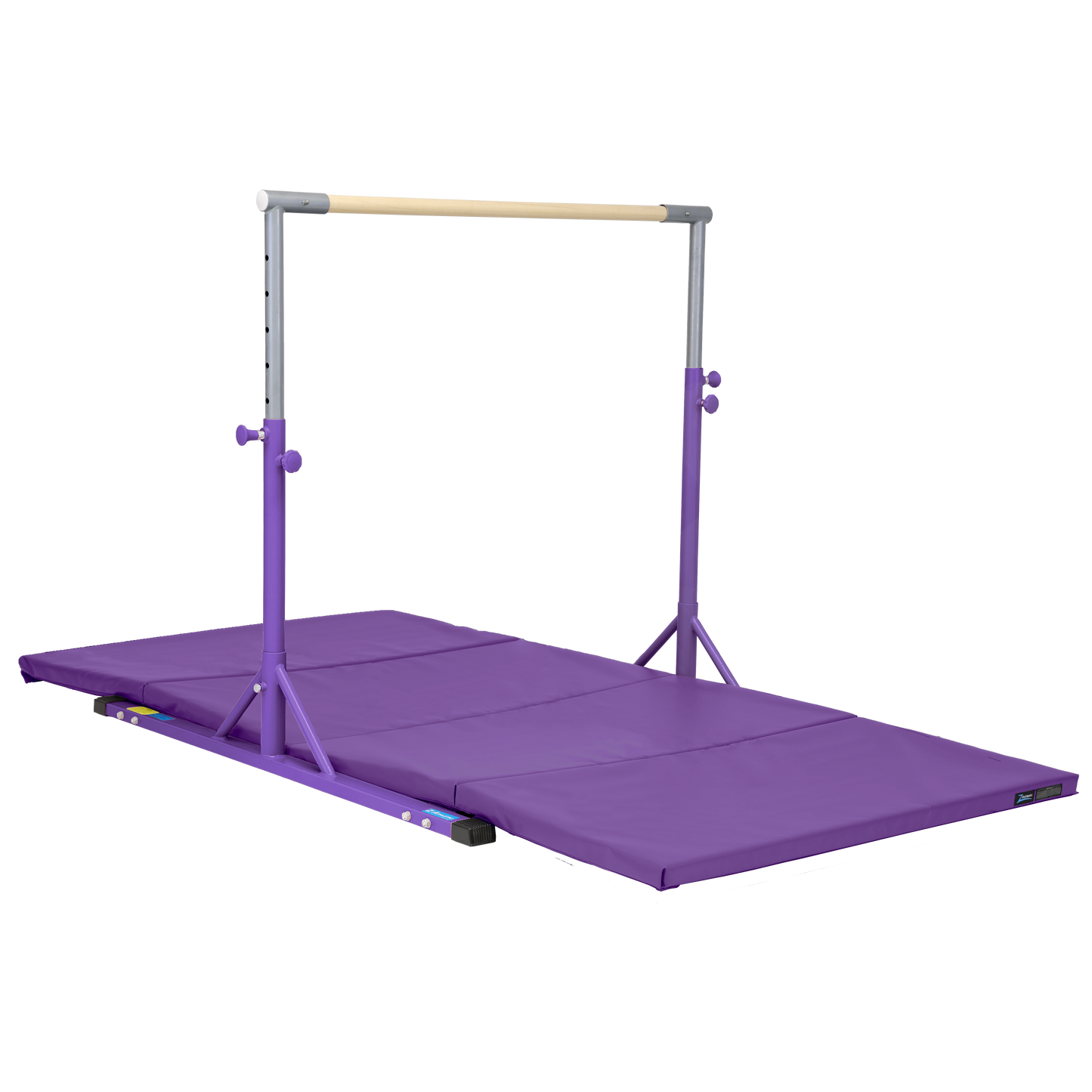 Z Athletic Kip Bar and 4' x 8' x 2" Gymnastics Mat Bundle