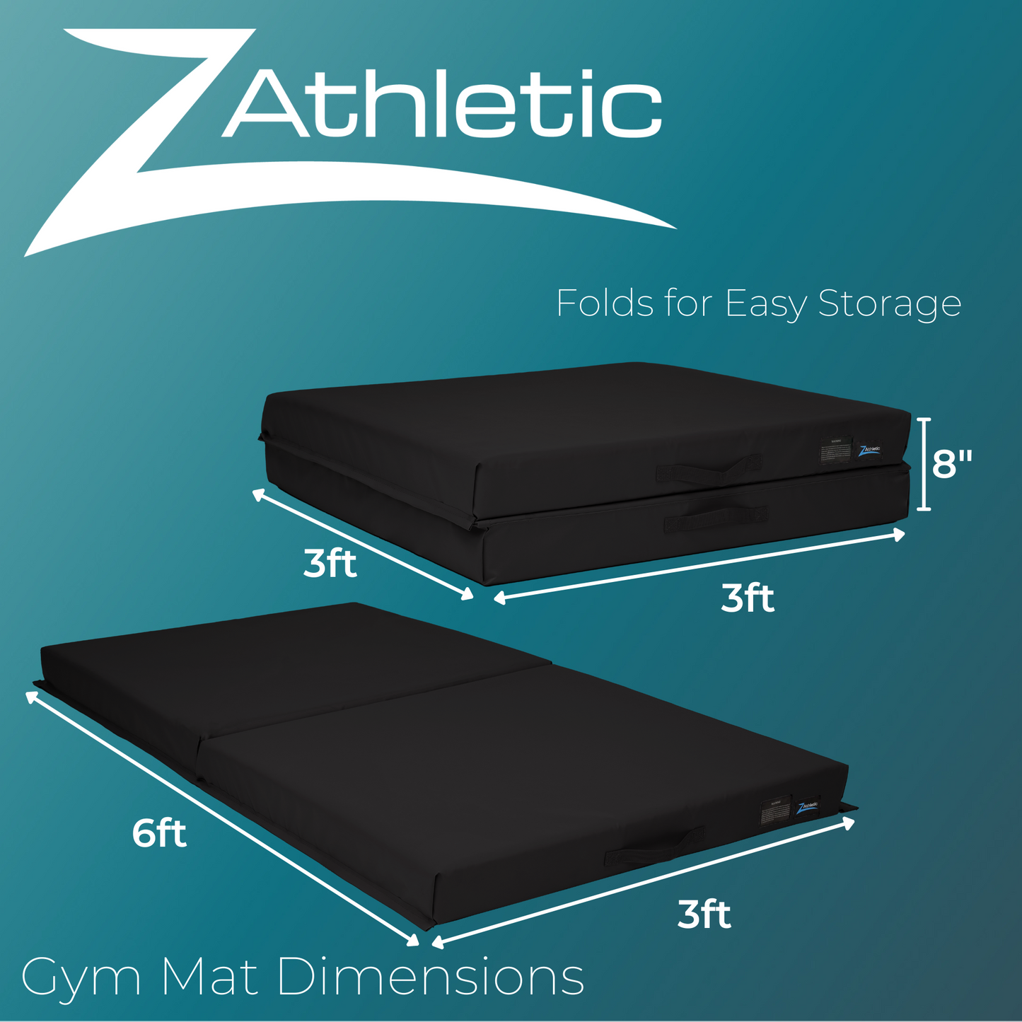 Z Athletic 6ft x 3ft x 4in Crash Landing Mat