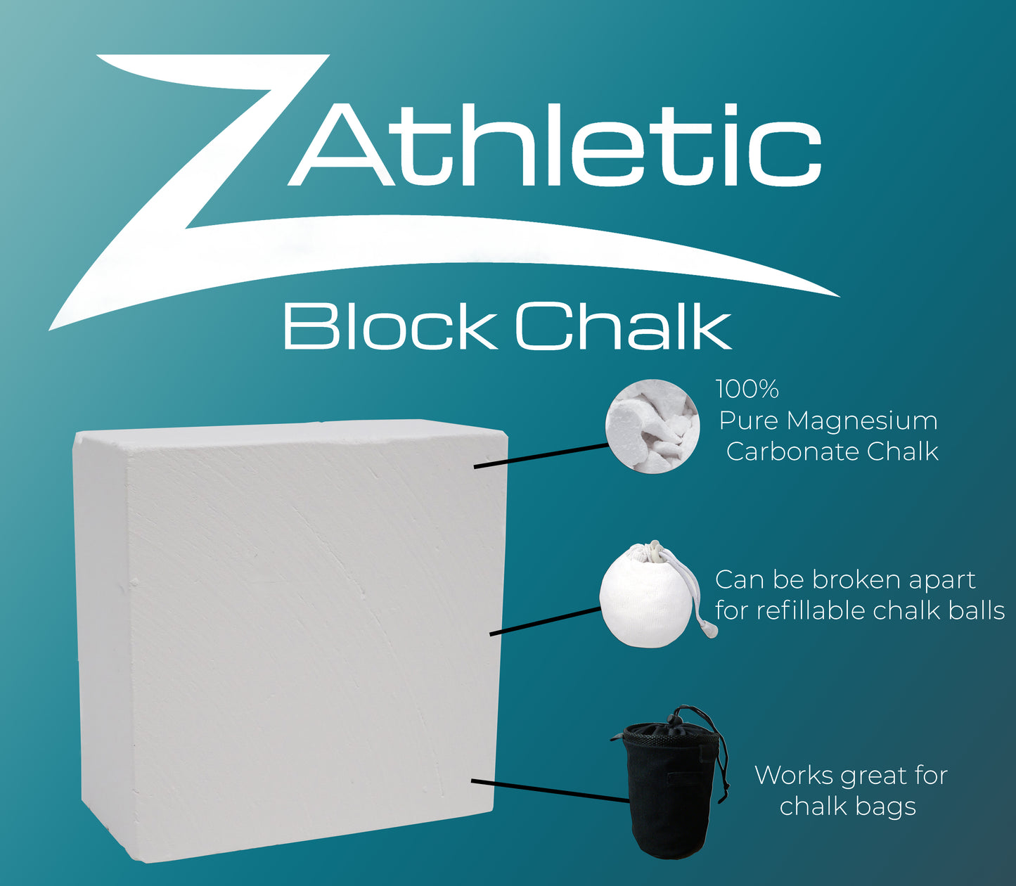 Z Athletic 36lb Block Chalk