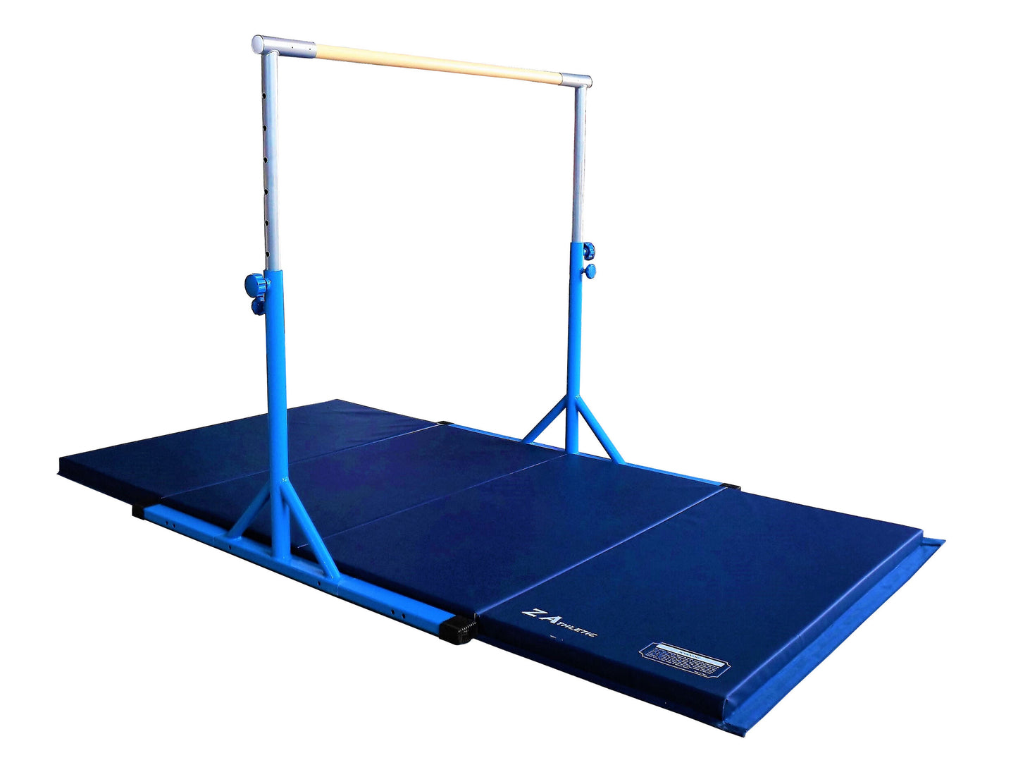 Z Athletic Kip Bar and 4' x 8' x 2" Gymnastics Mat Bundle