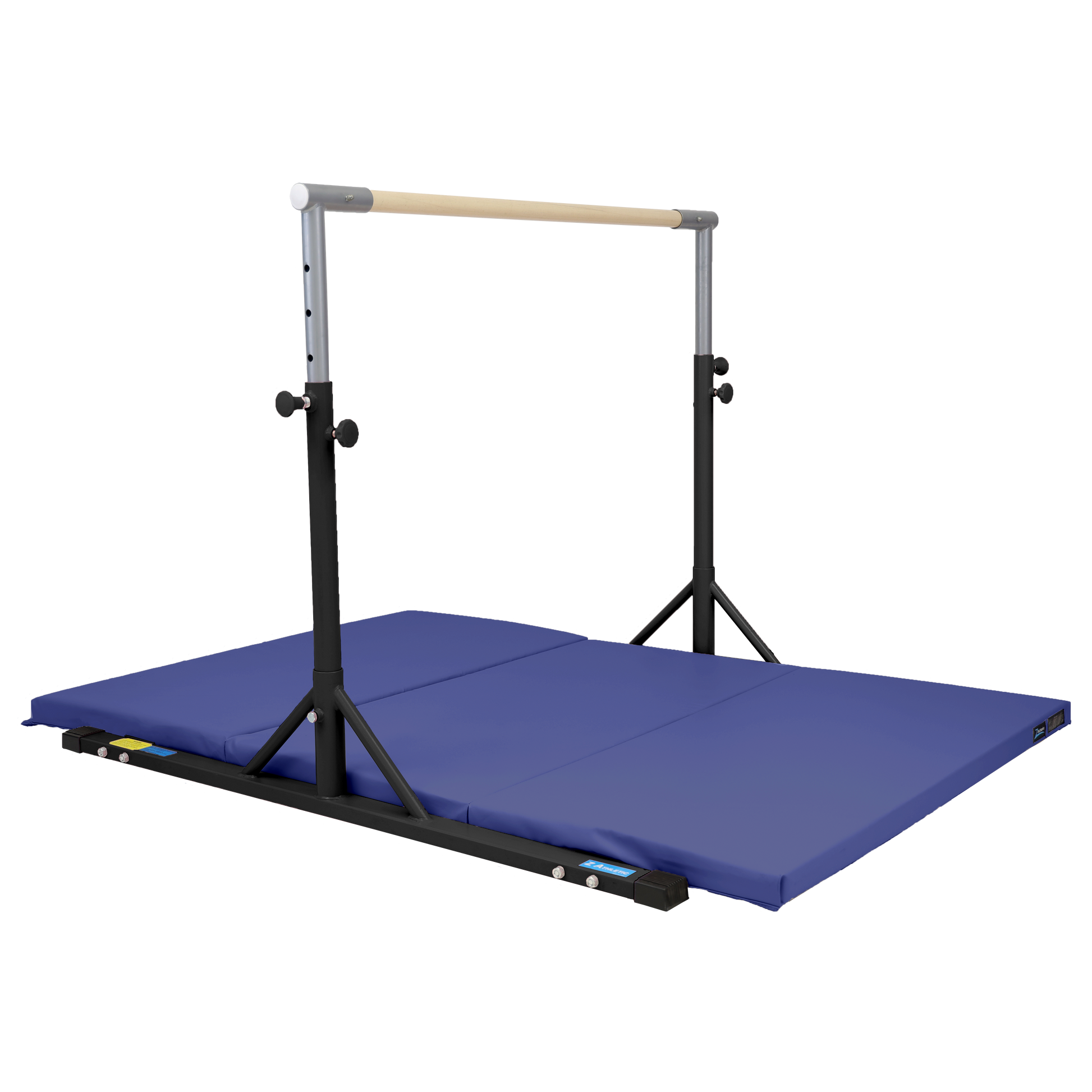 gymnastics gear for home Z Athletic Kip Bar and 4' x 6' x 2" Gymnastics Mat Bundle
