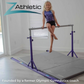 Z Athletic Kip Bar and 4' x 8' x 2" Gymnastics Mat Bundle