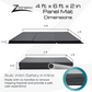 Z Athletic 4ft x 6ft x 2in Gymnastics Mat