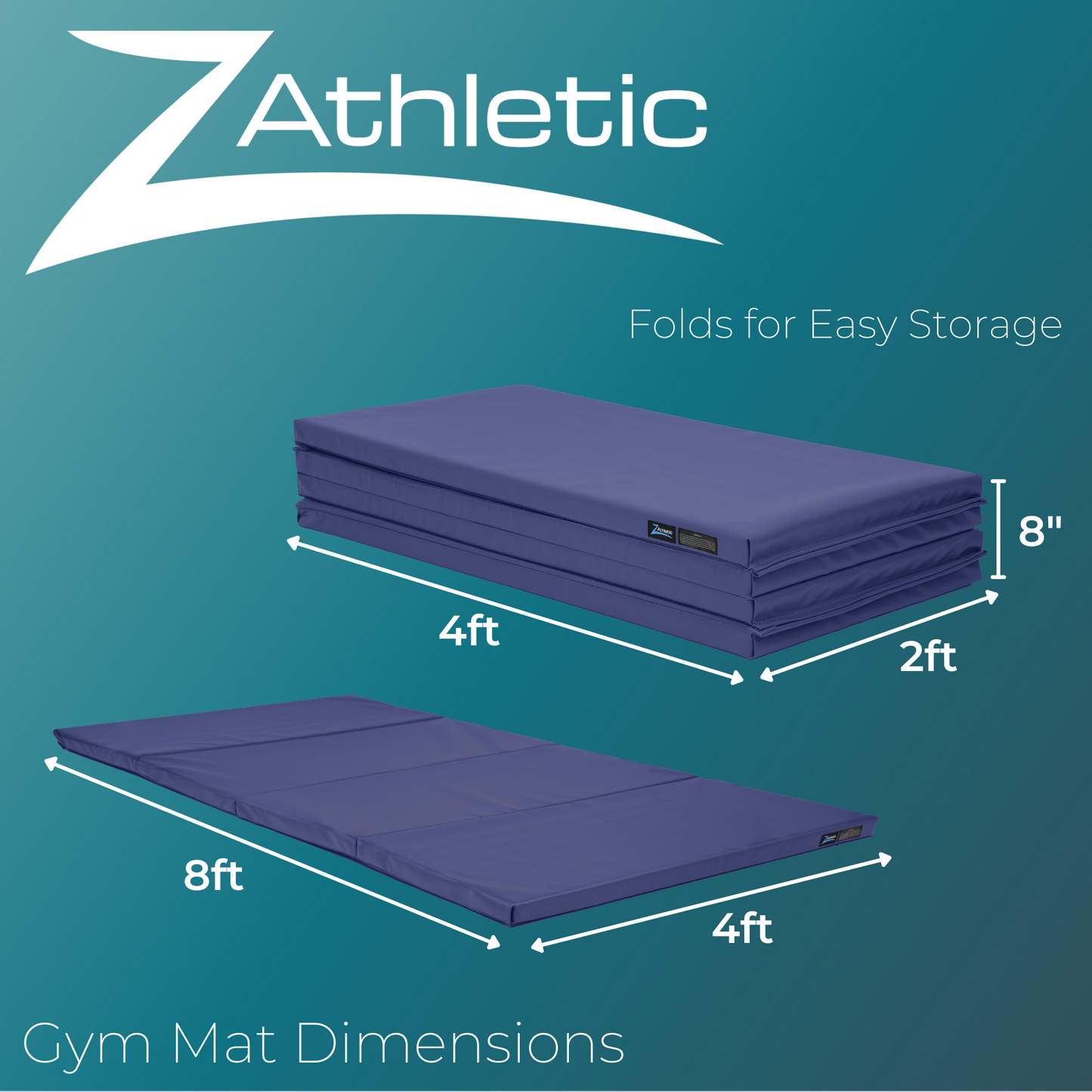 Open 4ft x 8ft x 2in Tumbling Mat