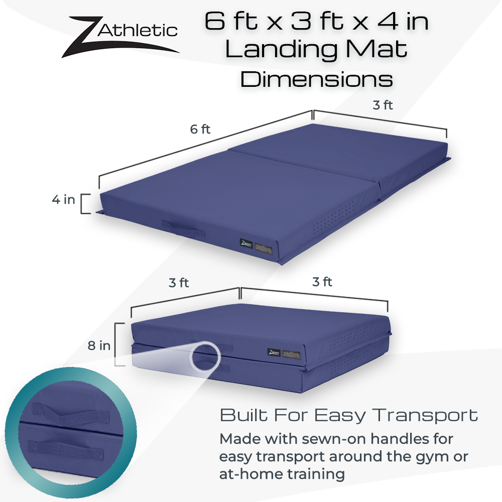 Z Athletic 6ft x 3ft x 4in Crash Landing Mat