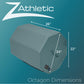 Z Athletic Octagon Mat for Gymnastics, Tumbling, Cheerleading